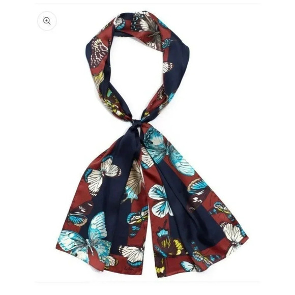 Echo Butterfly Border Silk Scarf (MSRP$59) - Picture 1 of 5